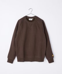 Carhartt(カーハート)/Carhartt スウェット I026383 カーハート メンズ トップス トレーナー チェイス 長袖 CHASE SWEATSHIRT WIP クルーネック /ライトブラウン