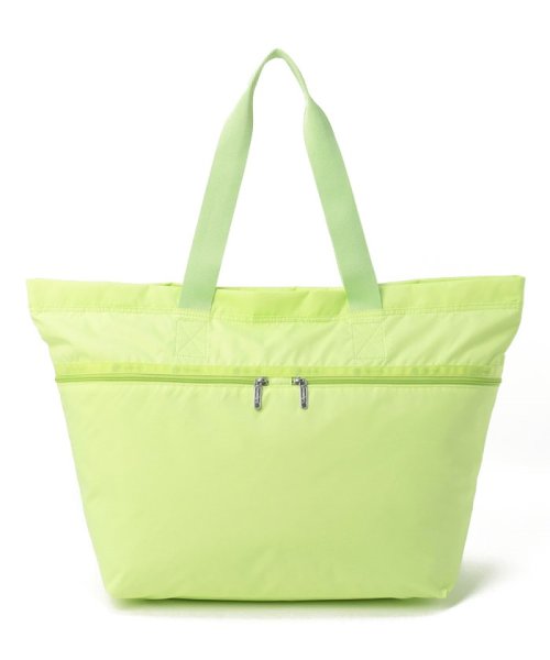 CARLIN ZIP TOP TOTE BAGライム CARLIN ZIP TOP TOTE