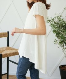 CHILLE/バックテールフレンチスリーブTシャツ/505310017