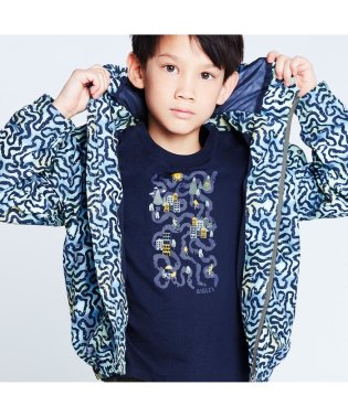 ＡＩＧＬＥ KIDS/撥水 プリントフーデッドジャケット/505310286