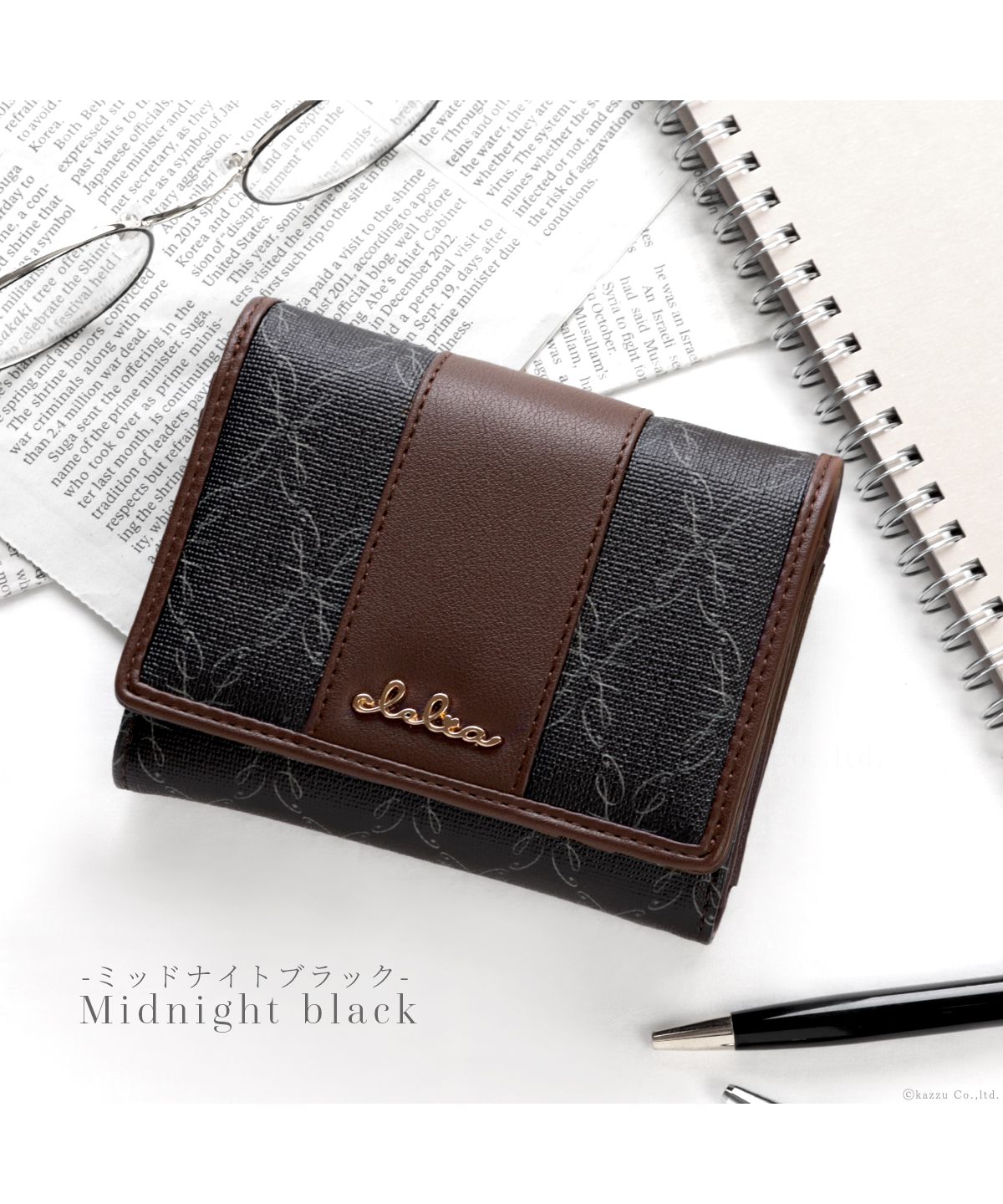 財布 レディース 二つ折り 大容量 コンパクト 小さい 折り財布 ブランド 人気 Clelia クレリア Belle ベェル CL－18015
