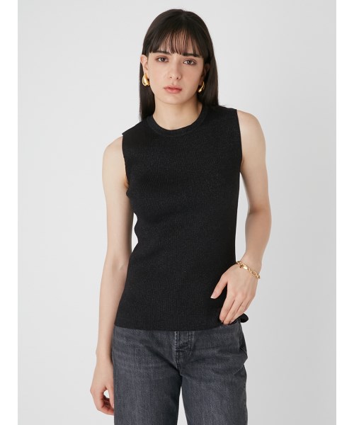 ○通販の○ LANVIN paris 2017 ラメ ノースリーブ ニット ベスト