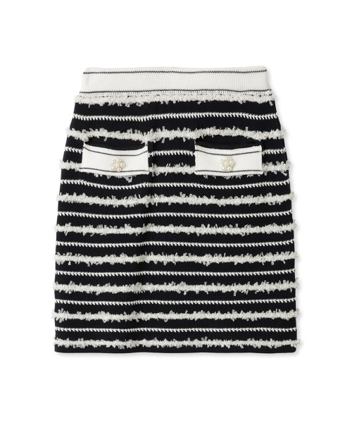 セール】[L.B CANDY STOCK]ボーダーニットビジュースカート(505312133