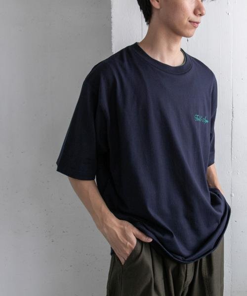 URBAN RESEARCH DOORS(アーバンリサーチドアーズ)/FORK&SPOON　Double neck t－shirts/NAVY