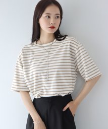 BLUEEAST/ハーフスリーブボーダーTシャツ/504666467