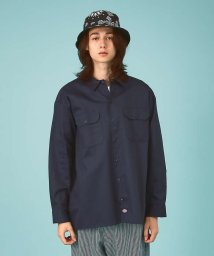 ABAHOUSE(ABAHOUSE)/Dickies /ディキーズ　long sleeve shirt 長袖シャツ/ダークネイビー