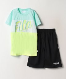 FILA（School Kids）(フィラ（スクール　キッズ）)/【キッズ】三段切替 セットアップジャージ/ライトグリーン