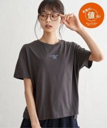 LBC(エルビーシー)/刺繍ミニロゴTシャツ/チャコールグレー