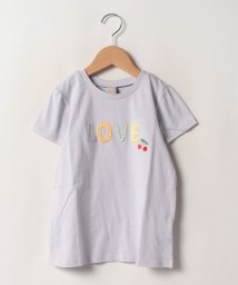 petit main(プティマイン)/【接触冷感/リンク】モチーフ半袖Tシャツ/ライトグレー