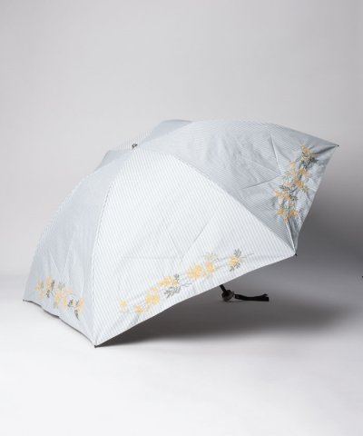 ジル スチュアート 晴雨兼用折り畳みミニ傘（ボタニカル柄刺繍）