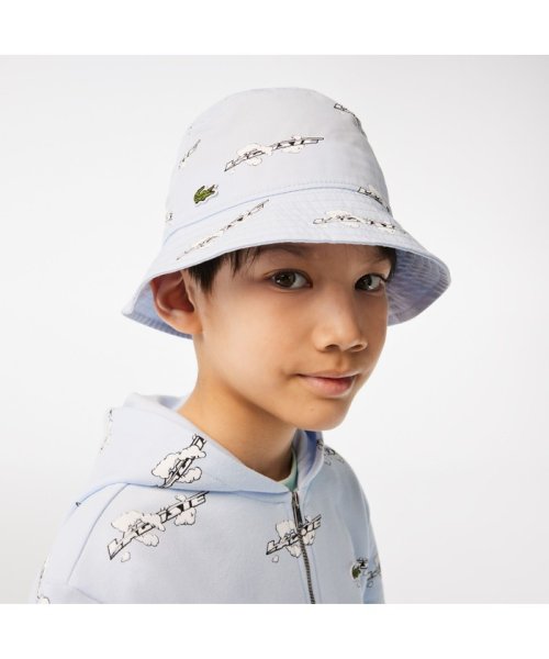 LACOSTE Mens(ラコステ　メンズ)/BOYS 総柄ダウンブリムハット/ライトブルー