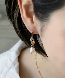 colleca la/淡水パール×ロングノットピアス/505313725