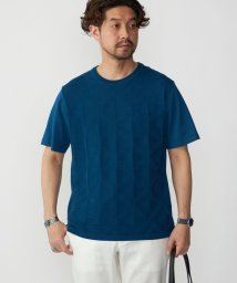 SHIPS MEN(シップス　メン)/SHIPS: ジオメトリック ニットドッキング Tシャツ/ロイヤルブルー