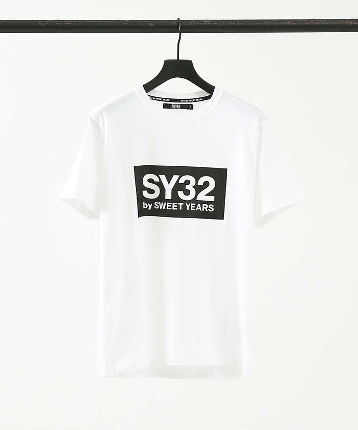 TNS1724J】SY32 by SWEET YEARS ボックスロゴ Tシャ(505315833