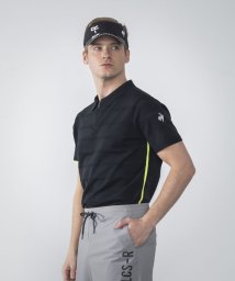 le coq sportif GOLF /【RIJOUME/リジューム】半袖ハーフジップニットシャツ (手洗い可/DESCENTE ECO/再生材料使用型)【アウトレット】/505132228