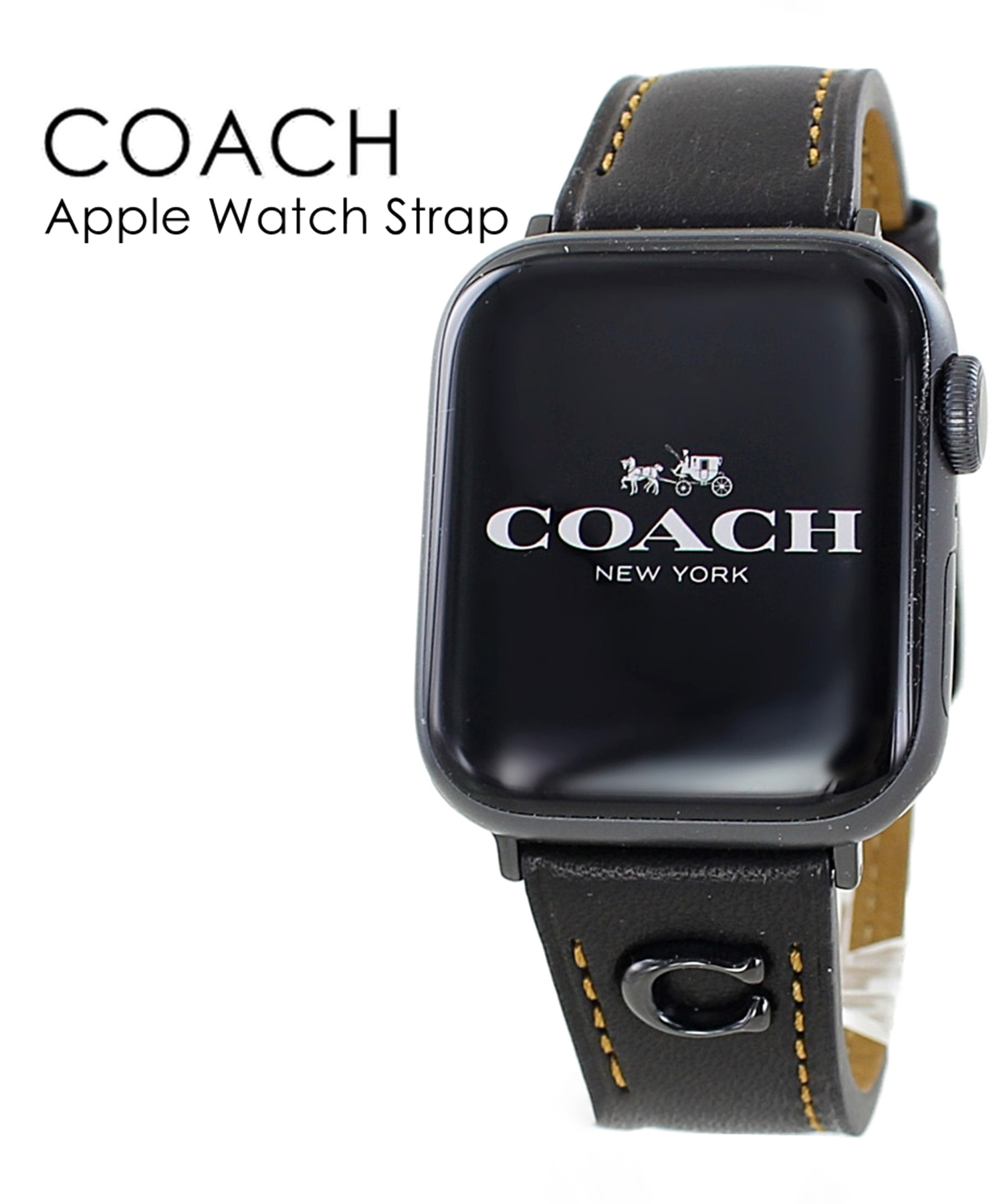 COACH / コーチ】アップルウォッチ バンド レザー / Apple Watch