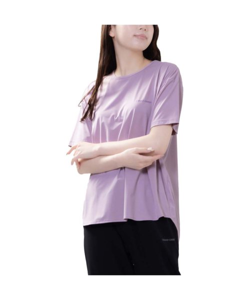 MAC HOUSE(women)(マックハウス（レディース）)/CEDAR CREST セダークレスト 超冷感裾ラウンドTシャツ 4071474/ピンク