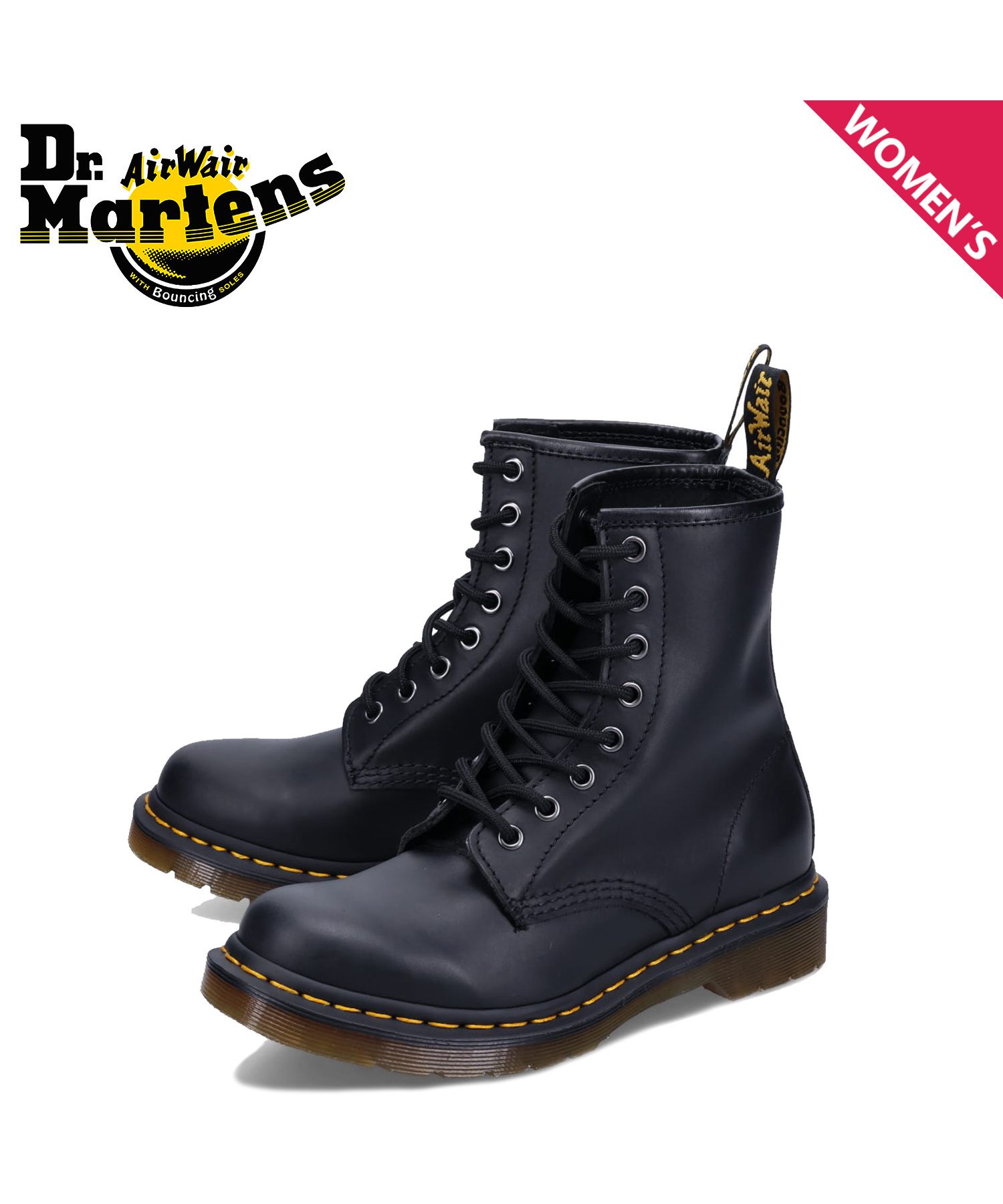 ドクターマーチン Dr.Martens 8ホール ブーツ レディース 1460 WOMENS LACE UP BOOTS ブラック 黒 11821002