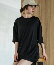 aity/UPF50+ 5分袖 Tシャツ ラッシュガード レディース メンズ UV対策 接触冷感 吸水速乾 ストレッチ シワになりにくい カジュアル アウトドア 海 プー/505316306