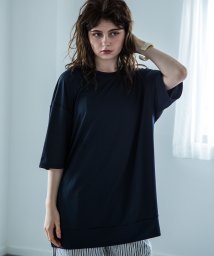 aity(アイティ)/UPF50+ 5分袖 Tシャツ ラッシュガード レディース メンズ UV対策 接触冷感 吸水速乾 ストレッチ シワになりにくい カジュアル アウトドア 海 プー/ネイビー