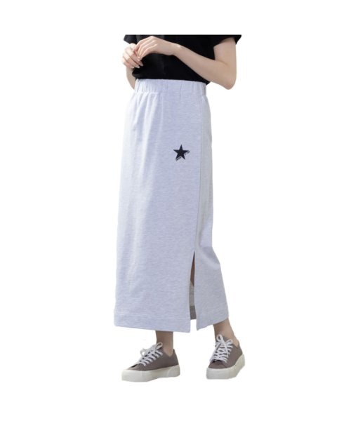 MAC HOUSE(women)(マックハウス（レディース）)/CONVERSE コンバース スリット入りタイトスカート 3282－5462/オートミール