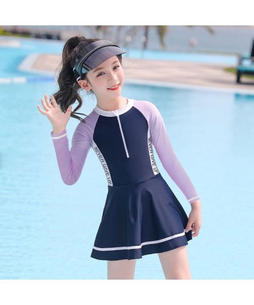 キッズ 水着 女の子 ワンピース yswim5069(505317918) | バックヤード 