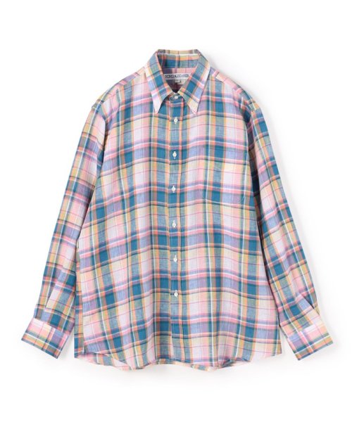 TOMORROWLAND BUYING WEAR(TOMORROWLAND BUYING WEAR)/【別注】INDIVIDUALIZED SHIRTS リネン ボタンダウンシャツ/32ピンク系