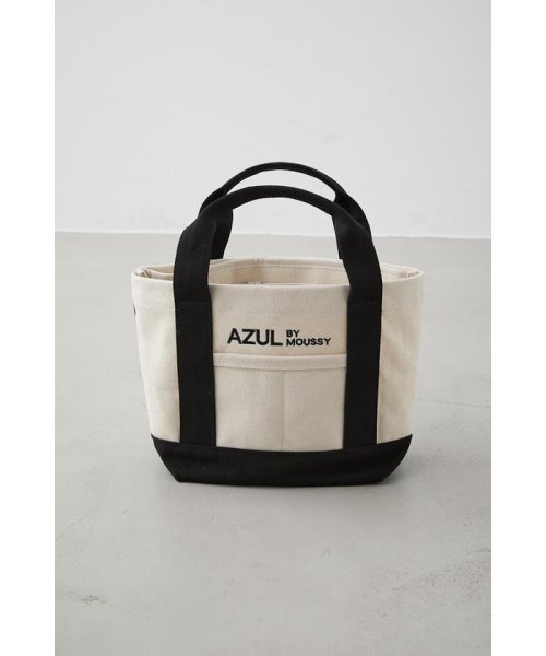AZUL by moussy(アズールバイマウジー)/AZUL CANVAS PARTITION MINI BAG/柄WHT5