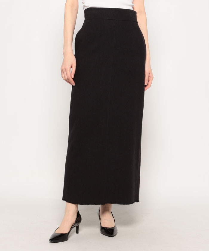 【SHENERY】リネン混タイトマキシスカート