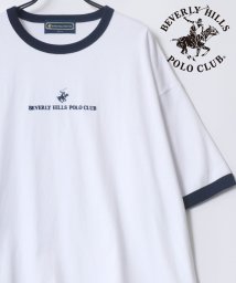 LAZAR/【Lazar】BEVERLY HILLS POLO CLUB/ビバリーヒルズポロクラブ オーバーサイズ ロゴ ワンポイント刺繍 半袖Tシャツ/無地T/リンガーT/505307999