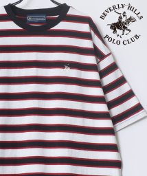 LAZAR(ラザル)/【Lazar】BEVERLY HILLS POLO CLUB/ビバリーヒルズポロクラブ オーバーサイズ ロゴ ワンポイント刺繍 半袖Tシャツ/無地T/リンガーT/柄F