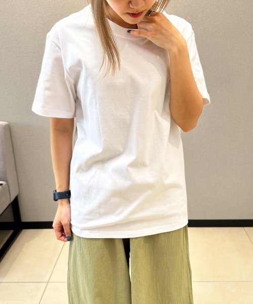 aimoha(aimoha（アイモハ）)/シンプルコットンTシャツ/ホワイト