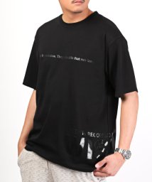 LUXSTYLE/ポンチ光沢ロゴプリント半袖ビッグTシャツ/Tシャツ メンズ レディース 半袖 半袖Tシャツ ビッグシルエット/505319015