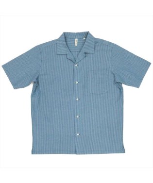 Pitta Re:)/サッカー オープンカラー カジュアルシャツ  半袖 メンズ/505320022