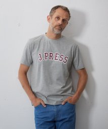 J.PRESS MENS(J．プレス　メンズ)/アーチロゴ Tシャツ/ライトグレー系
