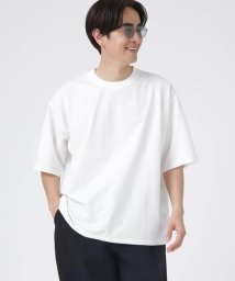 nano・universe(ナノ・ユニバース)/LB.04/シルケットサッカーワイドTシャツ/ホワイト