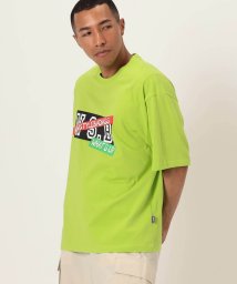 ns.b(エヌエスビー)/【NS.B（エヌエスビー）】/BOXロゴハードラバープリントTシャツ/30イエローグリーン