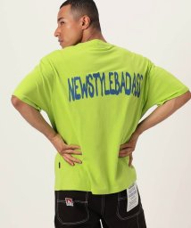 ns.b(エヌエスビー)/【NS.B（エヌエスビー）】/スプレーロゴラバープリントTシャツ/30イエローグリーン