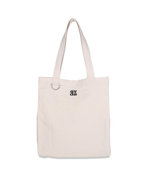 GYDA(ジェイダ)/GYDA ジェイダ トートバッグ キャンバス レディース A4サイズ対応 CANVAS TOTE ブラック アイボリー 黒 GY－B081/アイボリー