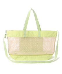 LeSportsac/MESH MEDIUM TOTEライムメッシュ/505304855