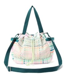 LeSportsac/MESH BUCKET TOTEメイソンマドラスメッシュ/505304863