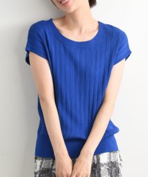 INTERPLANET/【ＵＶ・接触冷感】ワイドリブフレンチスリーブニット/505311647