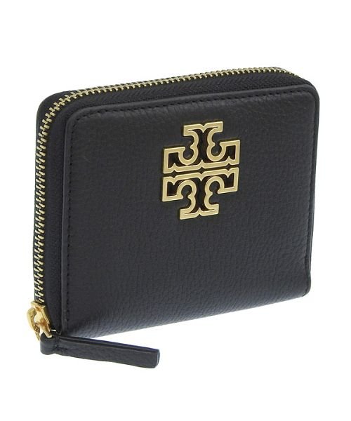 TORY BURCH(トリーバーチ)/TORY BURCH トリーバーチ BRITTEN MEDIUM WALLET 二つ折り 財布/ブラック