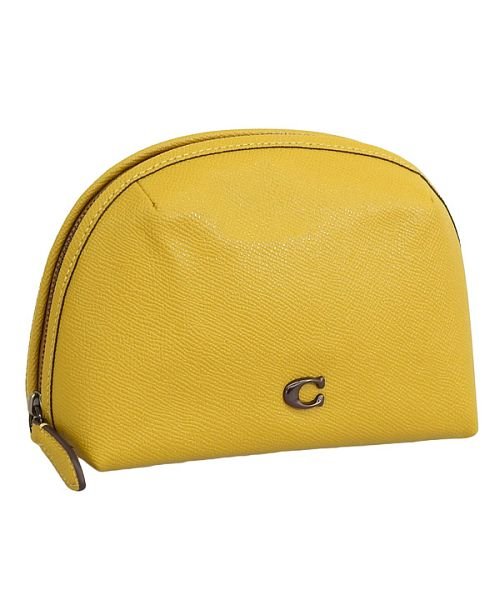 COACH(コーチ)/COACH コーチ JULIENNE COSMETIC CASE 17 ジュリエンヌ ポーチ 小物入れ/イエロー