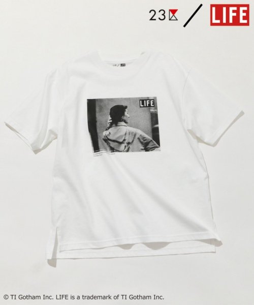 NIJYUSANKU(23区)/【23区/LIFE】PHOTO Tシャツ/ホワイト系（RAINCOAT）