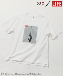 NIJYUSANKU(23区)/【23区/LIFE】PHOTO Tシャツ/ホワイト系（DANGLING）