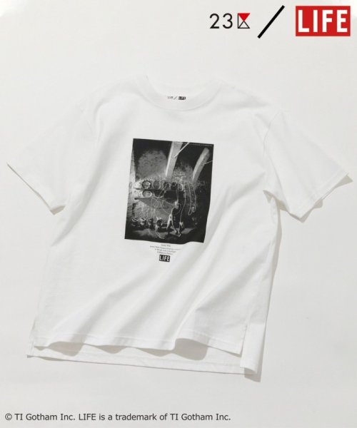 NIJYUSANKU(23区)/【23区/LIFE】PHOTO Tシャツ/ホワイト系（PICASSO）