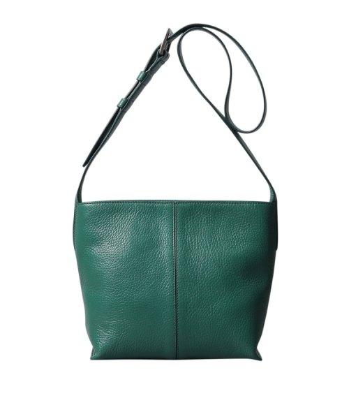 【フォルトゥーナ】レザーショルダーバッグ S 本革 ミニバッグ 革の裁断面 斜め掛けはもちろん