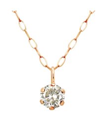 Sears(シアーズ)/シアーズ Sears ネックレス 一粒 ダイヤモンドネックレス 0.1ct シャンパンカラー 61355/ピンクゴールド