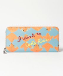 tsumori chisato CARRY(ツモリチサトキャリー)/コスタリカカエル ラウンドファスナー長財布 【かわいいプリント柄】/オレンジ